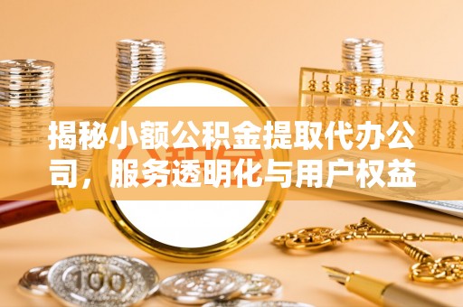 定海揭秘小额公积金提取代办公司，服务透明化与用户权益保障