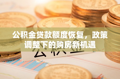 定海公积金贷款额度恢复，政策调整下的购房新机遇