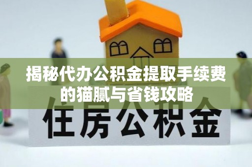 定海揭秘代办公积金提取手续费的猫腻与省钱攻略