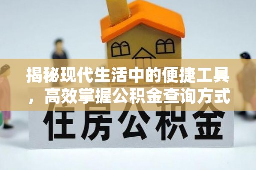 定海揭秘现代生活中的便捷工具，高效掌握公积金查询方式
