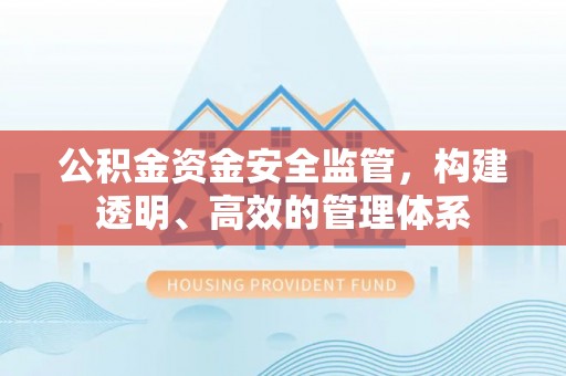 定海公积金资金安全监管，构建透明、高效的管理体系