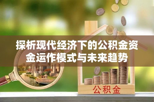 定海探析现代经济下的公积金资金运作模式与未来趋势